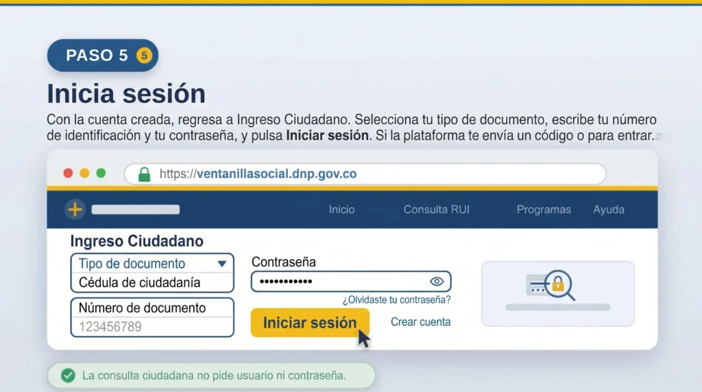 Paso 5. Inicia sesión