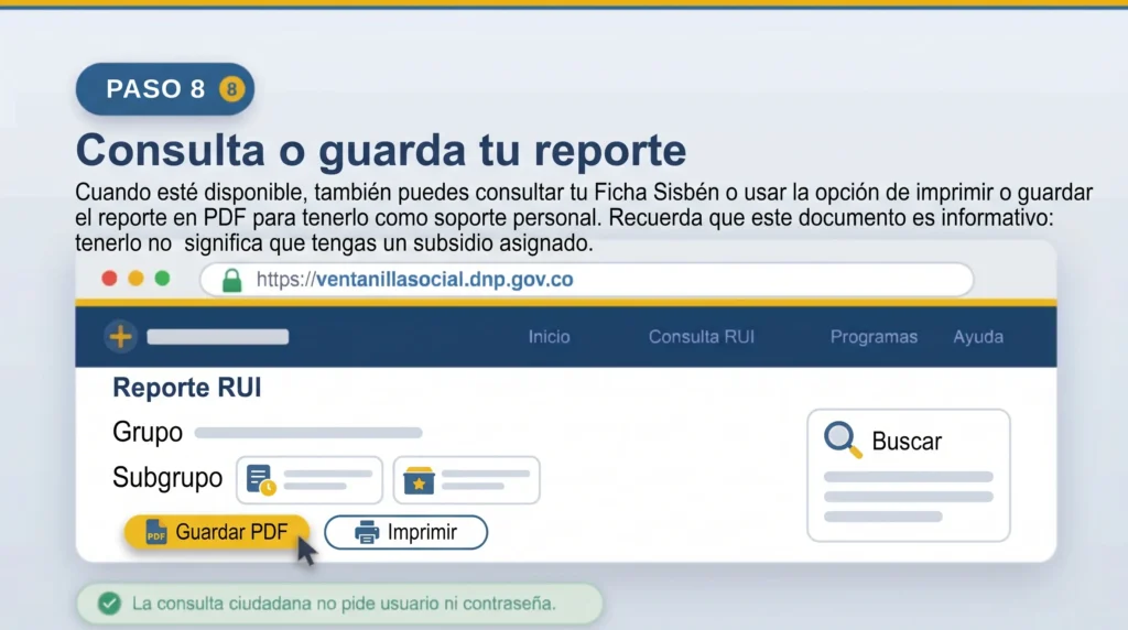 Paso 8. Consulta o guarda tu reporte